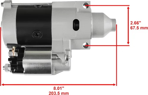 Vista 2 de Caltric Motor de arranque compatible con John Deere Tractor 325 335 Gt235 Gt245 Am127877