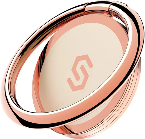 Vista 10 de Syncwire Soporte adhesivo para anillo de teléfono, rotación de 360°, soporte de anillo de dedo para teléfono celular, agarre de metal pulido