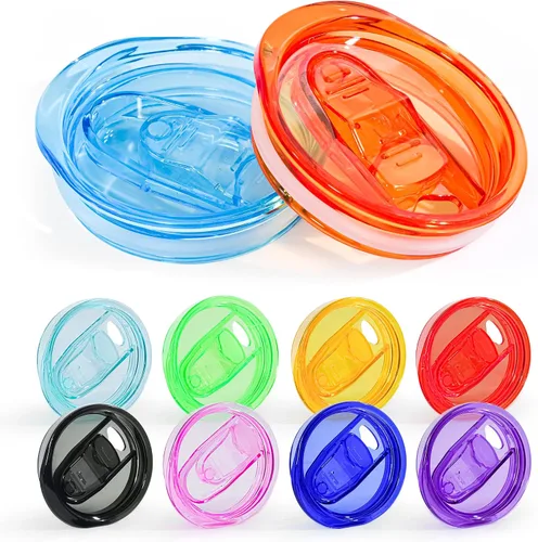Vista 8 de 40 Piezas Tapas Acrílicas para Vasos de Vidrio de 16 Onzas Tapas de Repuesto de Vasos de Plástico a Prueba de Derrames Tapa de Vaso de Vidrio