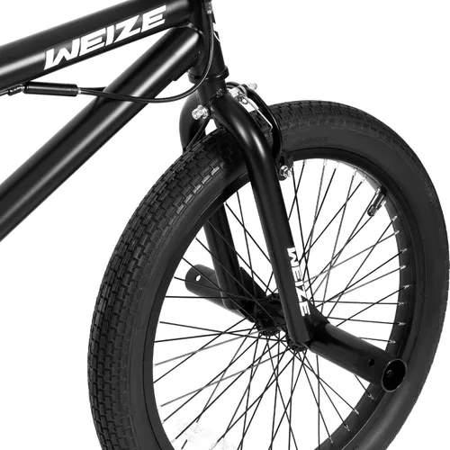 Vista 4 de WEIZE Freestyle BMX Bike 20 inch Trick Bicycle Negro