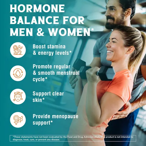 Vista 3 de Vitalibre Suplemento DIM para mujeres y hombres, metabolismo de estrógeno, equilibrio hormonal y apoyo a la menopausia, DIM 300 mg con extracto