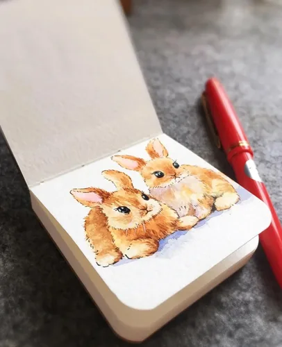 Vista 6 de Cuaderno de dibujo de acuarela portátil, papel de acuarela de grano fino de 10.58 ozm, cuaderno de dibujo de viaje, cuaderno de bocetos
