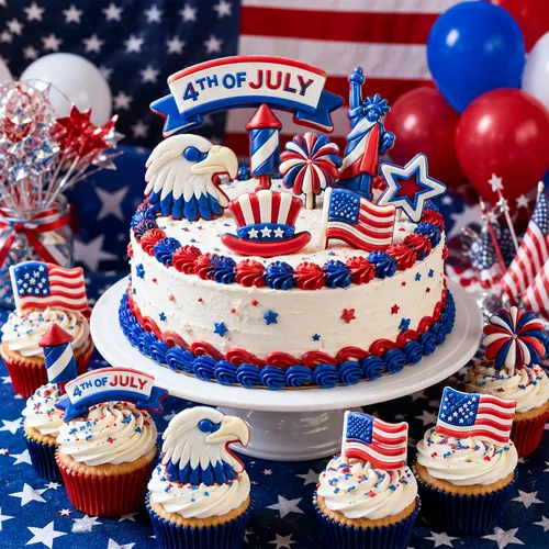 Vista 4 de Moldes de silicona para el 4 de julio, paquete de 2 moldes de chocolate para el Día de la Independencia, bandeja patriótica de silicona para dulces