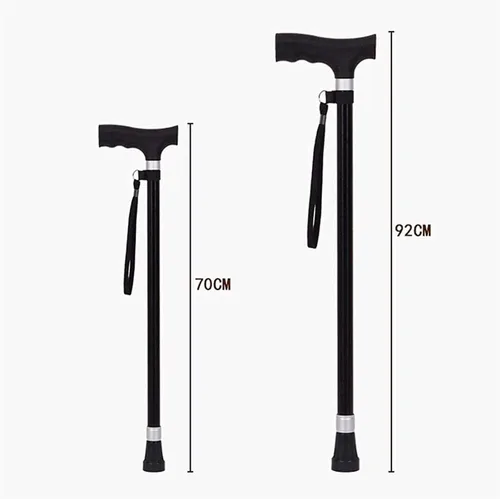 Vista 5 de ZAPION Walking Stick Elderly Cane, Old Man Walking Stick Tapping Stick T Handle Baston Elder Stable Crutch Hiking Elderly and Arthritis Seniors