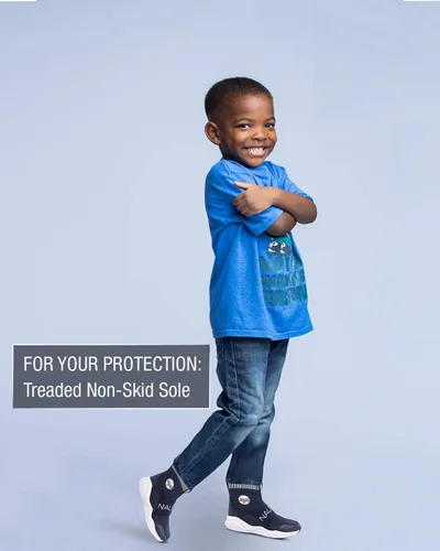 Vista 6 de Nautica Zapatos deportivos Silas de caña alta para niños con soporte mejorado para el tobillo, disponibles en tallas para niños grandes, niños