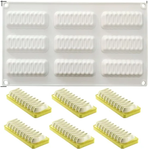 Vista 8 de Molde de silicona para hornear pasteles, moldes de jabón, moldes de silicona con forma de flor para postres franceses caseros para pastelería