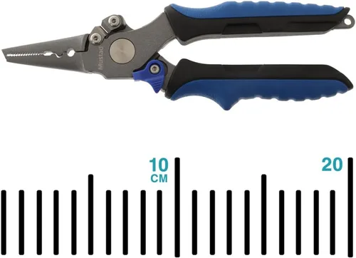 Vista 7 de Mustad Cortador de trenza inoxidable de 7.5 pulgadas Alicates de agua salada multiherramienta de titanio