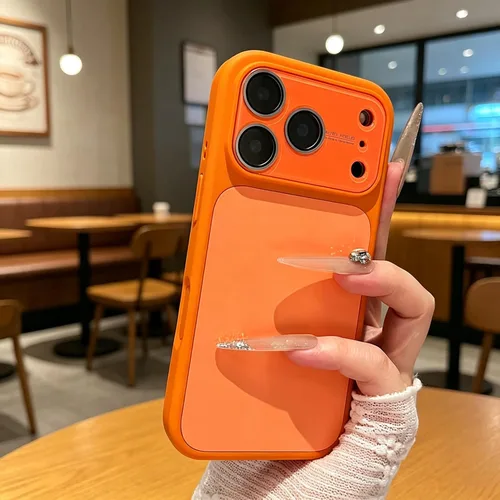 Vista 3 de Funda de silicona líquida para iPhone 17 Pro Max equipada con película protectora de lente, anticolisión suave al tacto y resistente a las manchas