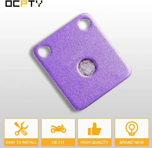 Vista 2 de OCPTY Pastillas de freno de fibra de carbono para Yamaha Grizzly 350 YFM350FGI 4x4 IRS/YFM350G 2007 08 2009 para Yamaha Big Bear 250 YFM250B