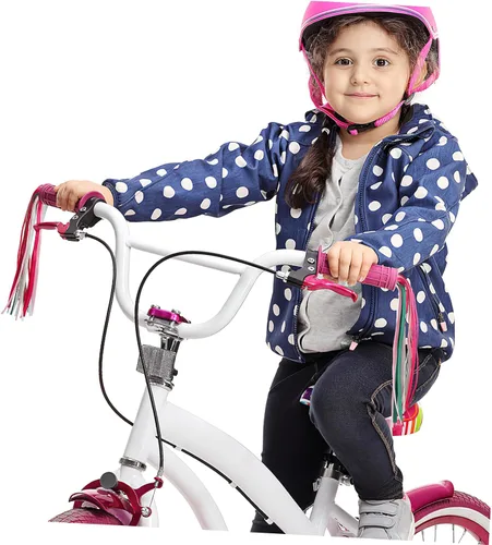 Vista 9 de BESPORTBLE Manillar de bicicleta para niños, borlas rosas para niñas, borlas decorativas