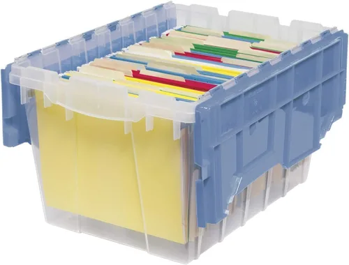 Vista 10 de Akro-Mils 66486 Fileb Caja para archivos, colgante, para almacenamiento, de plástico, 12 galones, con tapa unida, 21-1/2 x 15 x 12-1/2 pulgadas