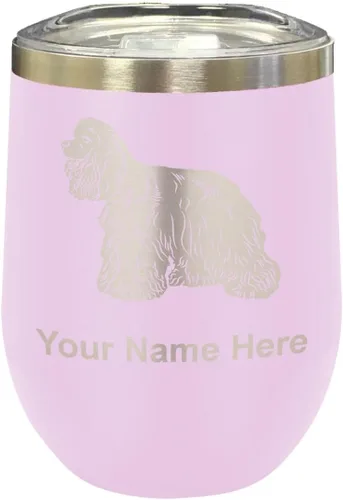 Vista 35 de LaserGram Vaso de vino de acero inoxidable de doble pared, grabado personalizado incluido (negro)