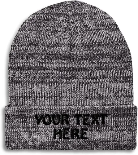 Vista 38 de Gorro de invierno para hombres y mujeres, gorro de acrílico con texto personalizado personalizado