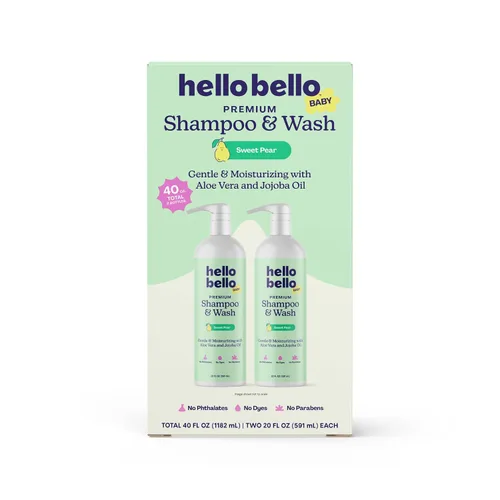 Vista 15 de Hello Bello Champú y gel de baño para niños, fórmula hipoalergénica suave, vegano y libre de crueldad, aroma cremoso de coco, 10 onzas líquidas