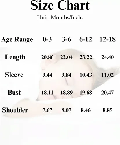 Vista 7 de Mikrdoo Newborn Girl Clothes Baby Girls' Clothing Fall Winter Outfits Long Sleeve Romper Jumpsuit 0 3 6 12 Months