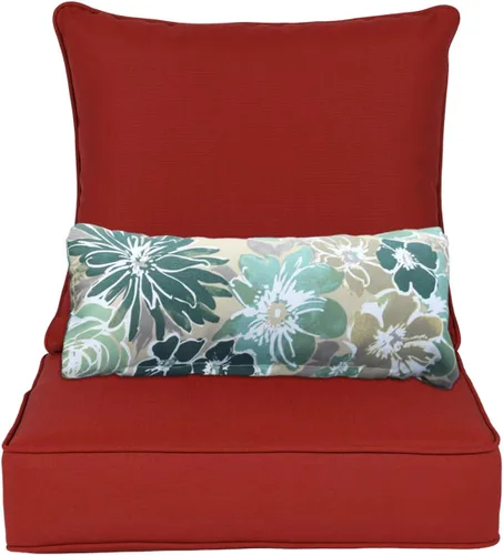 Vista 27 de Aoodor Cojín para Silla al Aire Libre, 55.9 x 61 cm Resistente al Agua, Resistente a la Decoloración, Cojines de Asiento de Patio de Olefina