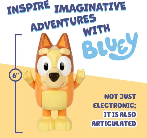 Vista 6 de Bluey Game Hide and Seek Electronic Bingo Figure, Interactive Figurine Toys