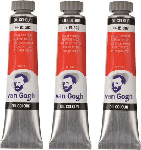 Vista 7 de Tarens T0204-313-3 Van Gogh Azorred Deep Oil Paint, Set of 3, 0.7 fl oz (20 ml)