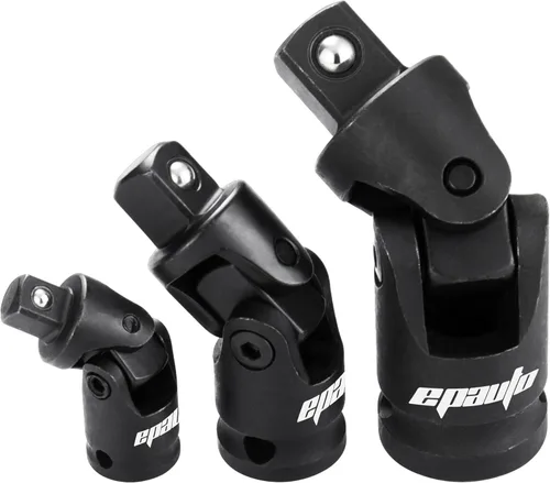 Vista 2 de EPAuto Llave dinamométrica de clic de 1/2 pulgada + juego de juntas universales de impacto