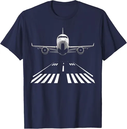 Vista 32 de Airplane Take Off Runway Pilot Jet T-Shirt Negro