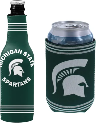 Vista 10 de College Team Color Logo Can & Bottle Holder Insulator Beverage Cooler Set