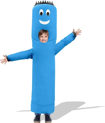 Vista 10 de Child Air Dancers Inflatable Tube Man Costume Rojo