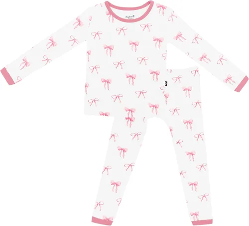 Vista 16 de KYTE BABY Juego de pijama para niños pequeños – Pijamas para niños pequeños hechas de material de rayón de bambú suave Pollito de Aloe