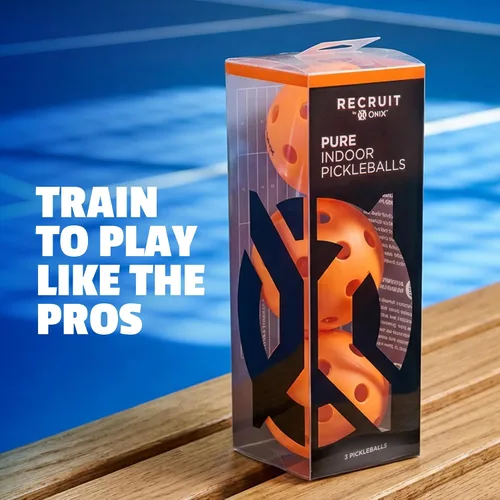 Vista 2 de Onix Recruit - Bolas de Pickleball listas para jugar en interiores con diseño de soldadura superior