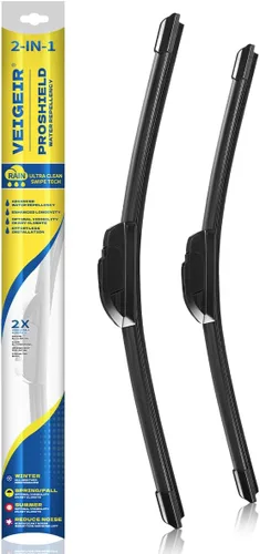 Vista 9 de 13 pulgadas + 13 pulgadas Limpiaparabrisas compatibles con Jeep Wrangler 2006-1997, repuesto automotriz de equipo original, gancho J/U, hojas