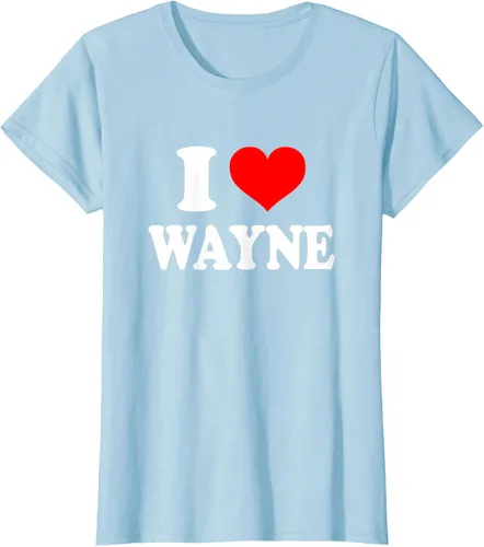 Vista 21 de Wayne - Camiseta I Heart Wayne - I Love Wayne, Negro, S