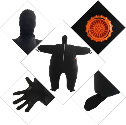 Vista 6 de YEAHBEER Disfraz inflable para adultos, disfraz inflable de tamaño adulto, trajes inflables de cuerpo inflables, pantalones de 14 x 3 x 12 pulgadas