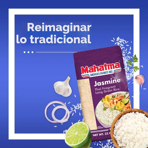 Vista 3 de Mahatma - Arroz integral orgánico Arroz aromático para estufa o microondas, rápido y fácil de cocinar, sin gluten, vegano, kosher, sin OMG, bolsa
