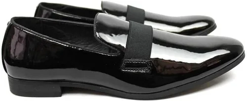 Vista 3 de Azar - Zapatos de vestir para hombre de charol negro