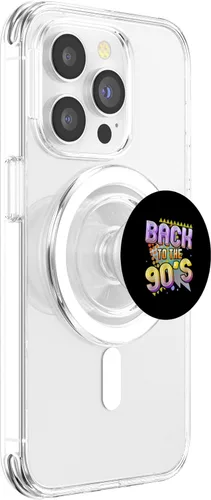 Vista 3 de Back To The 90s Nostalgia Retro 1990 Party Costume Men Women PopSockets MagSafe PopGrip for iPhone