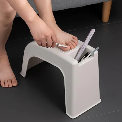 Vista 5 de Hedume Paquete de 2 reposapiés de ducha, soporte para pedicura fácil, taburete de ducha para afeitarse piernas, baño, manicura, antideslizante