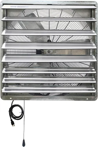 Vista 5 de iLIVING Ventilador de obturación de velocidad variable montado en la pared, Aluminio, Plateado, 30