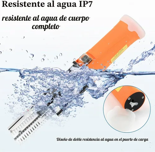 Vista 5 de Herramientas eléctricas inalámbricas para escalador de peces, batería recargable de 12 V integrada, 2 cabezales de corte, rotación bidireccional