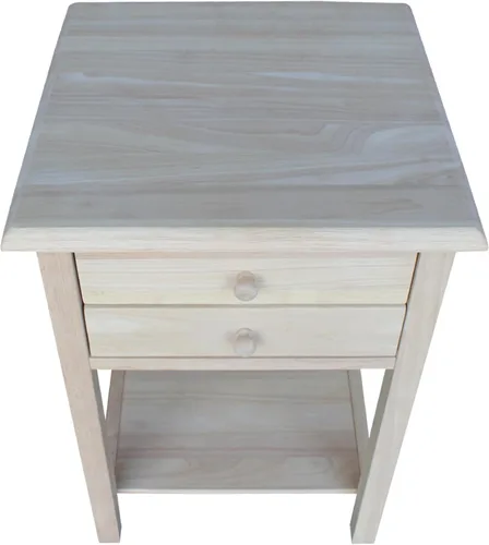 Vista 8 de International Concepts - Lámpara de mesa, madera, sin terminar