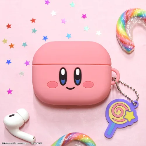 Vista 7 de Gourmandies Kirby BKBY-06A - Funda de silicona compatible con AirPods Pro (2ª generación) / AirPods Pro