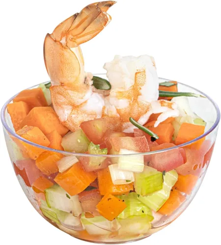 Vista 9 de Restaurantware - Vaso redondo de plástico transparente de 4 onzas, 100