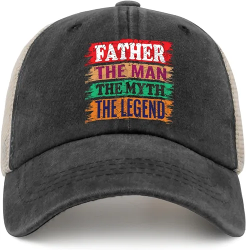 Vista 9 de Father The Man The Myth The Legend Hat for Women Baseball Caps Stylish Washed Workout hat Fitted