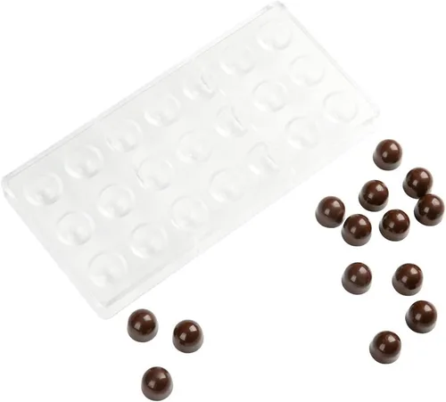 Vista 40 de Restaurantware Pastry Tek Molde para Barra de Chocolate de 10.8 x 5.3 Pulgadas 1 Molde de Chocolate Apto para Lavavajillas - 4 Cavidades Molde