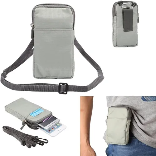Vista 10 de Bolsa universal para teléfono celular, riñonera multiusos, para la cintura, para deportes al aire libre, funda para llevar teléfonos móviles