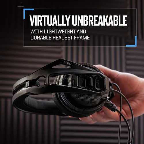 Vista 8 de RIG 400HA Auriculares de PC para juegos de PC con rendimiento de audio y chat de precisión con Dolby Atmos para auriculares sonido envolvente 3D
