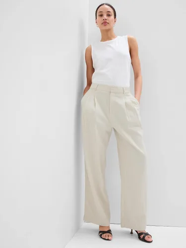 Vista 5 de GAP Women's High Rise Linen Wide Leg Pant