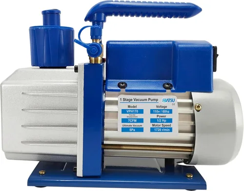 Vista 10 de Hiatsu Bomba de vacío de 4 CFM para sistema de aire acondicionado - Bomba de vacío HVAC - Bomba de vacío de aire acondicionado automotriz de 1/4 HP