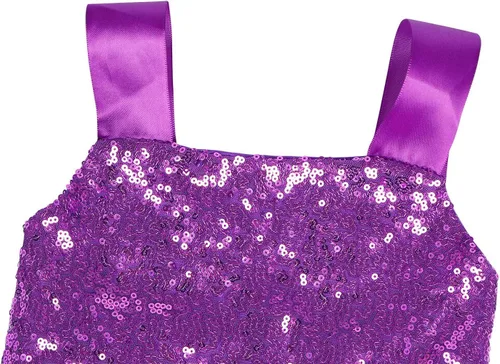 Vista 5 de Jurebecia Princess Mermaid Tutu Dress Girls Sequins Mermaid Outfits Halloween Costume Birthday Party Cosplay Holiday Dress Up