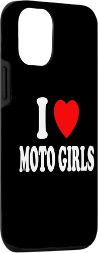 Vista 3 de Carcasa para iPhone 14 I Heart (Love) Moto Girls Moto Dirt Bike Motocross
