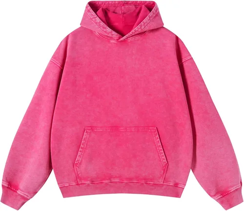 Vista 9 de CHAIRAY Sudaderas con capucha de gran tamaño para mujer, sudaderas con capucha de peso pesado para mujer, sudaderas con capucha vintage con lavado