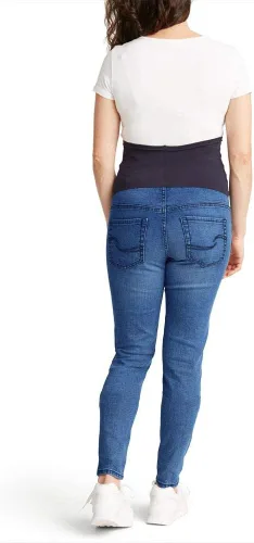 Vista 3 de Levi Strauss Signature Gold Jeggings de mezclilla de maternidad para mujer